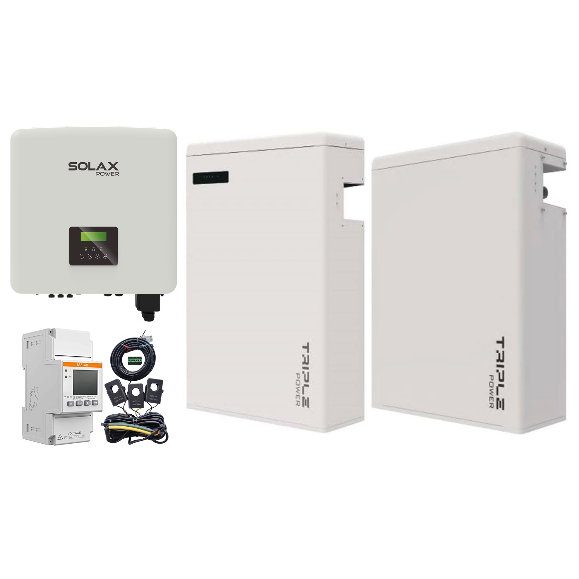 Set Solax X3-HYBRID G4 D, wifi 3.0 + 2 ks batérie T58 V2 + trojfázový smartmeter